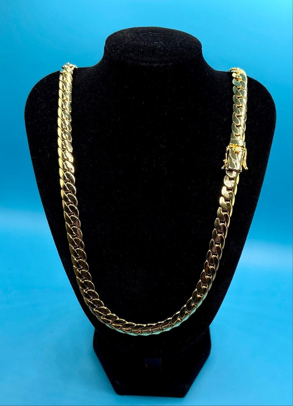 NEW 20" 8.5mm 14K Stamped Gold Fill Miami Cuban w/ Box Lock